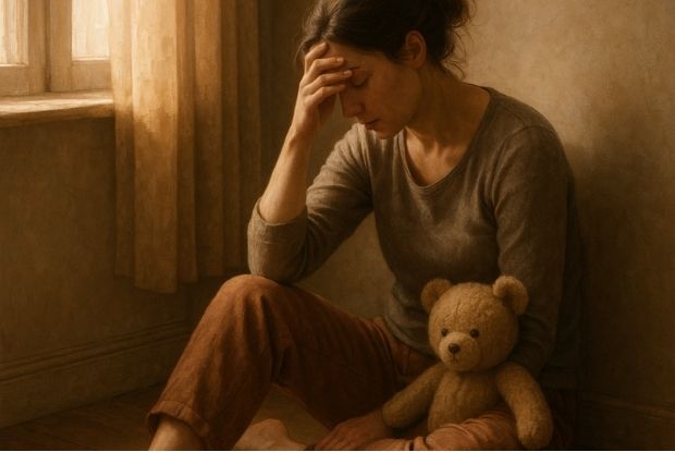 mulher triste e se preparando para aprender mais sobre orientação parental