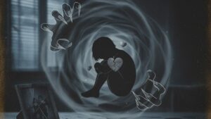 criança muito mal com as coisas que os seus pais falam para ela