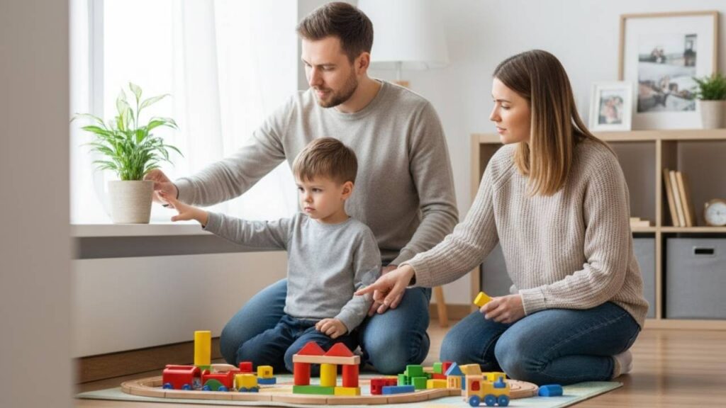 imagem dos pais impondo limites dentro da parentalidade positiva